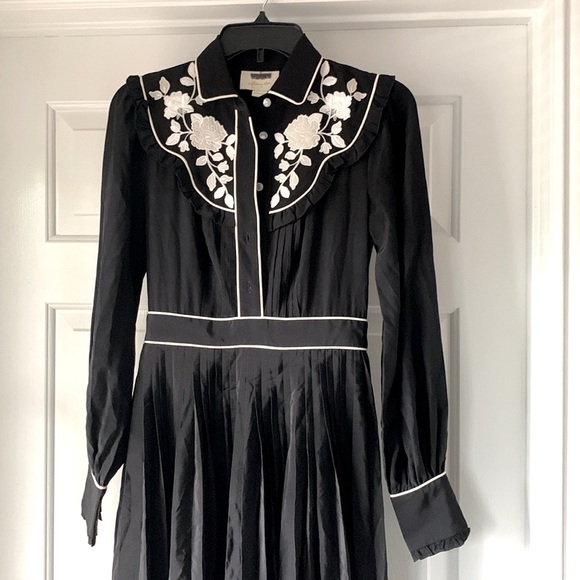 Authentic Kate Spade New York x The Madison Ave. Collection 100% Silk Shirtdress